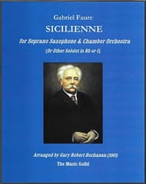 Sicilienne Orchestra sheet music cover